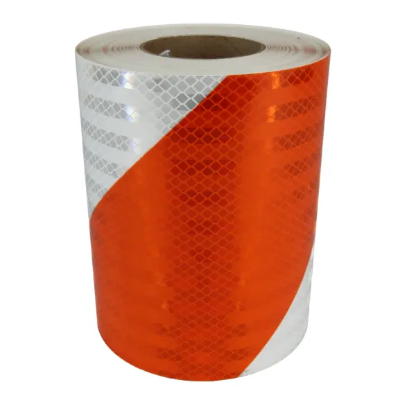 3M HIP Reflective Barricade Sheeting Series 3300, Orange/White