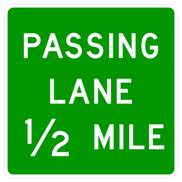 Passing Lane 1/2 Mile