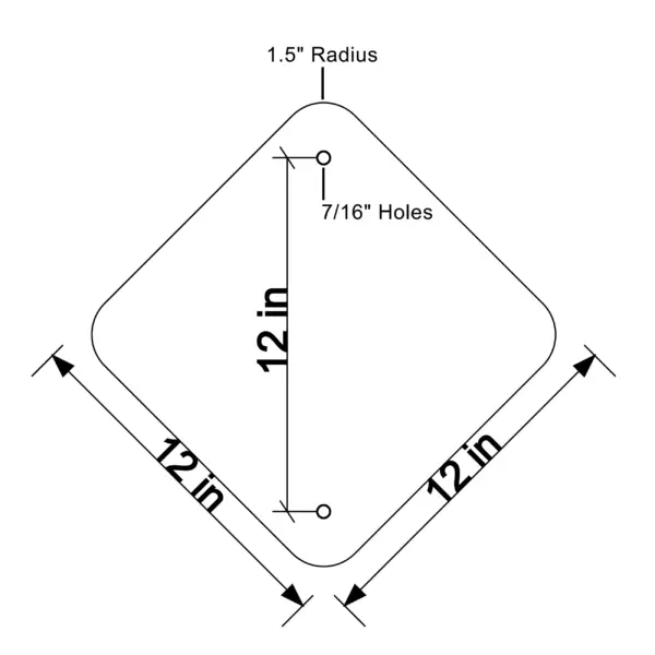 Aluminum Blank, Diamond - Image 2