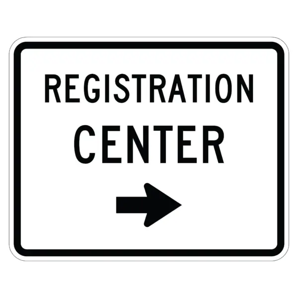 Registration Center Right Arrow