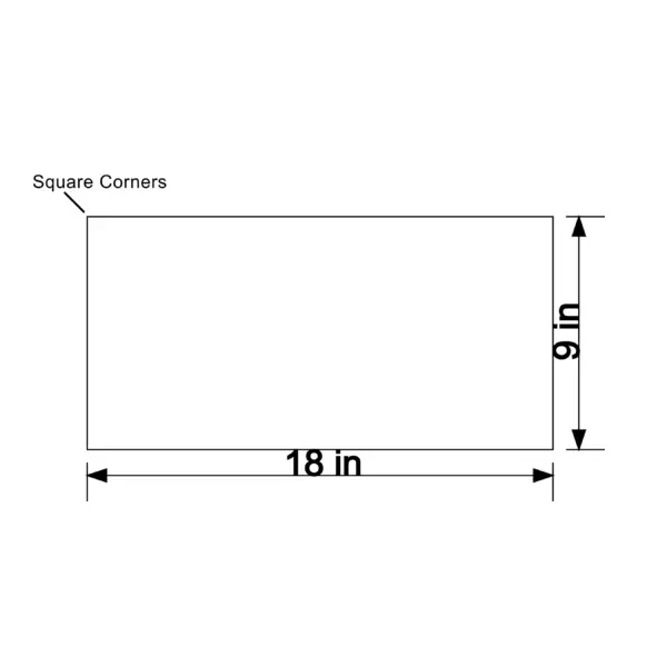 Reflective Sheeted Extruded Aluminum Blank - Horizontal Rectangle, Yellow - Image 8