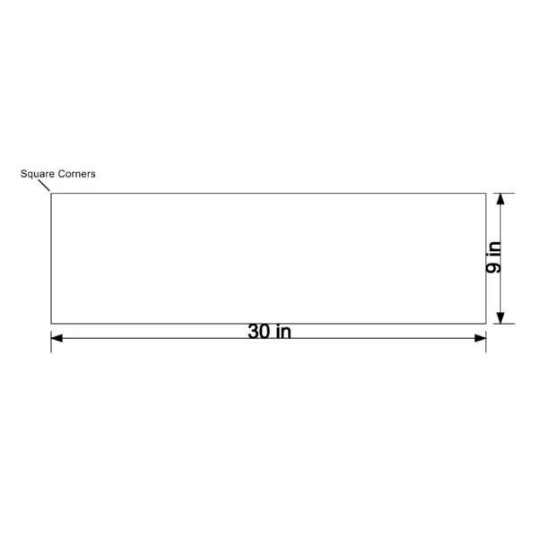 Reflective Sheeted Extruded Aluminum Blank - Horizontal Rectangle, Yellow - Image 10