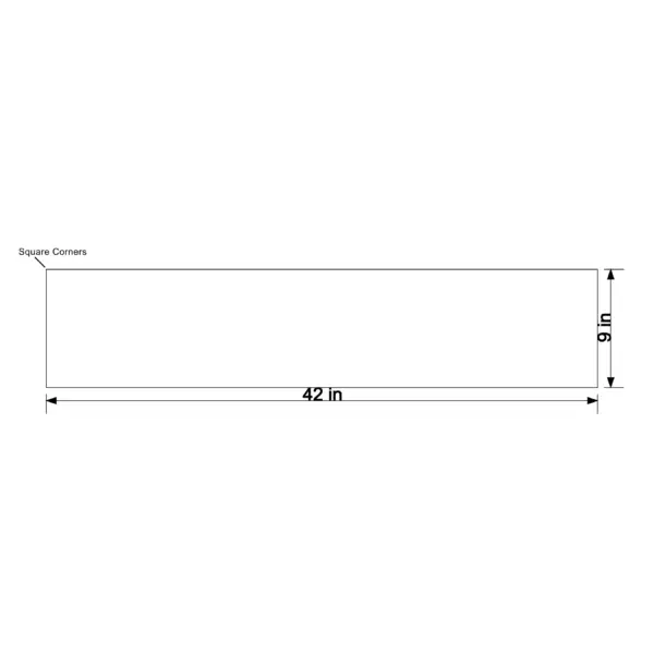 Reflective Sheeted Extruded Aluminum Blank - Horizontal Rectangle, Yellow - Image 12