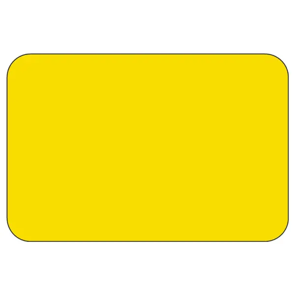 Reflective Sheeted Blank - Horizontal Rectangle, Fluorescent-Yellow