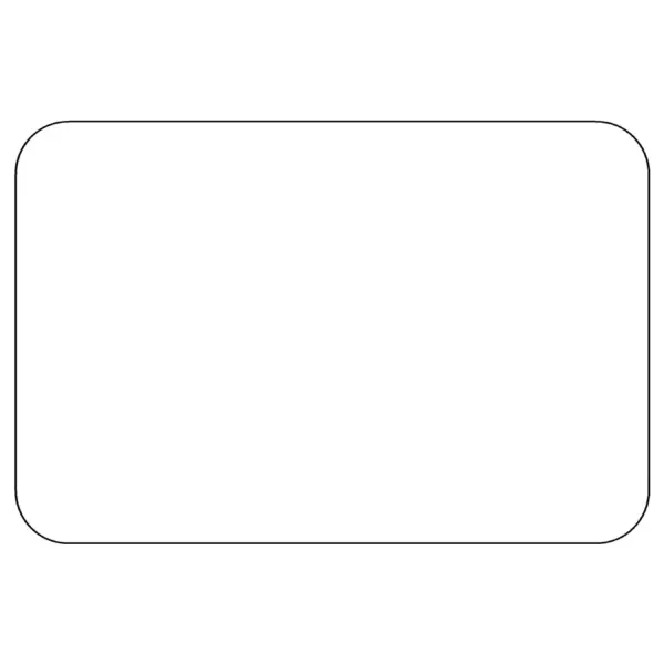 Reflective Sheeted Blank - Horizontal Rectangle, White