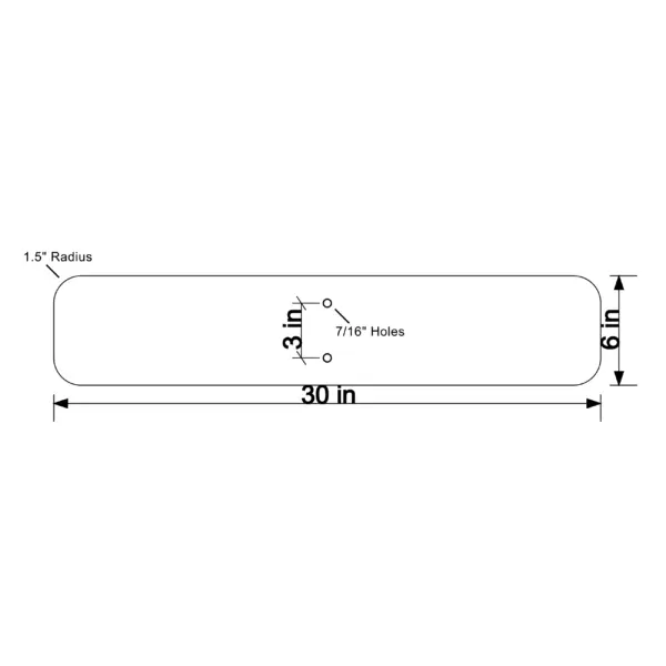 Aluminum Blank, Horizontal Rectangle - Image 13