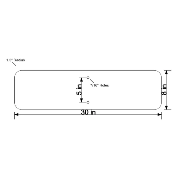 Aluminum Blank, Horizontal Rectangle - Image 14