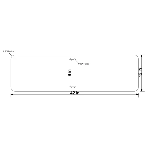 Aluminum Blank, Horizontal Rectangle - Image 36