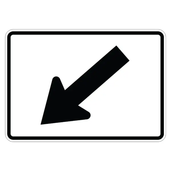 Downward Diagonal Left Arrow Symbol