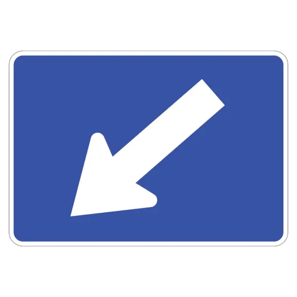 Downward Diagonal Left Arrow Symbol