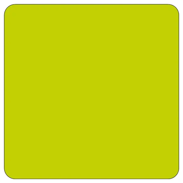 Reflective Sheeted Blank - Square, Fluorescent-Yellow Green