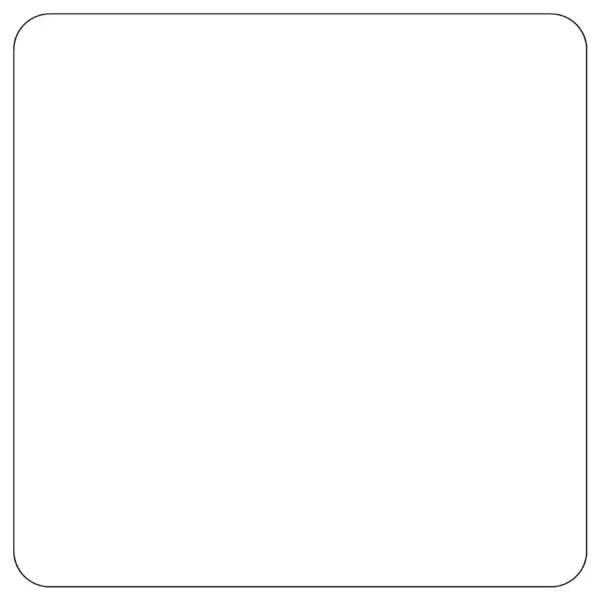 Reflective Sheeted Blank - Square, White