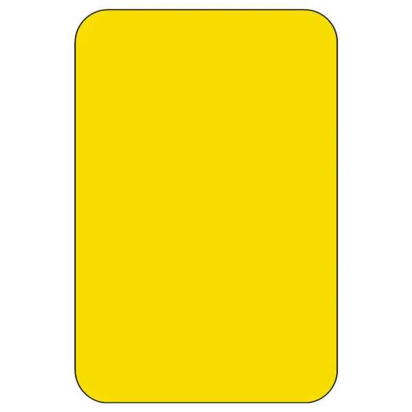 Reflective Sheeted Blank - Vertical Rectangle, Fluorescent-Yellow