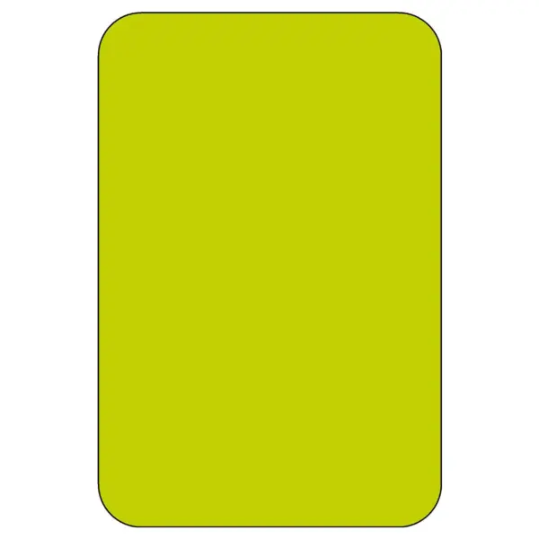 Reflective Sheeted Blank - Vertical Rectangle, Fluorescent-Yellow Green