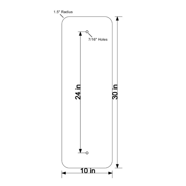 Aluminum Blank, Vertical Rectangle - Image 24