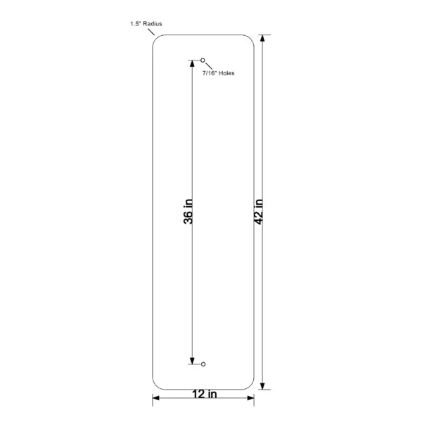 Aluminum Blank, Vertical Rectangle - Image 25