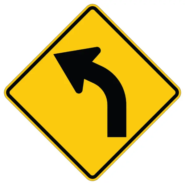 Curve Left Symbol