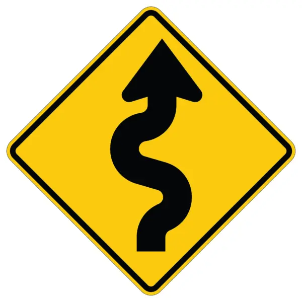 Winding Road Right Symbol