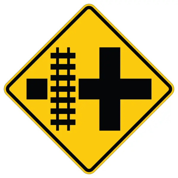 Left Railroad Crossing