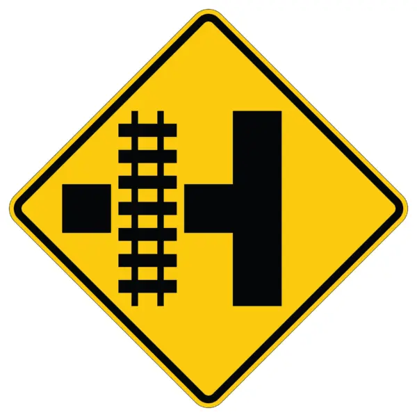 Left Railroad Crossing 1 Side Road