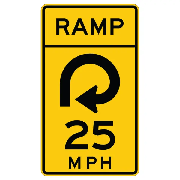 Ramp Symbol 25 MPH