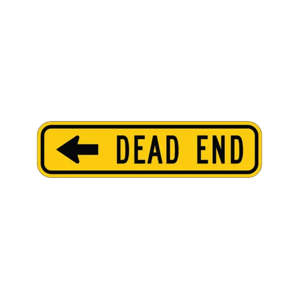 Dead End Left Arrow