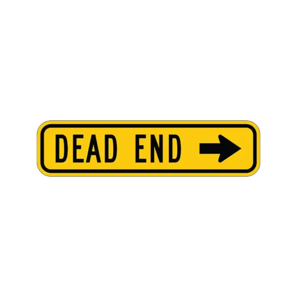 Dead End Right Arrow