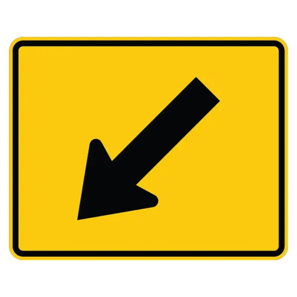 Diagonal Arrow Left Symbol