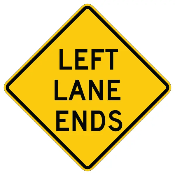 Left Lane Ends